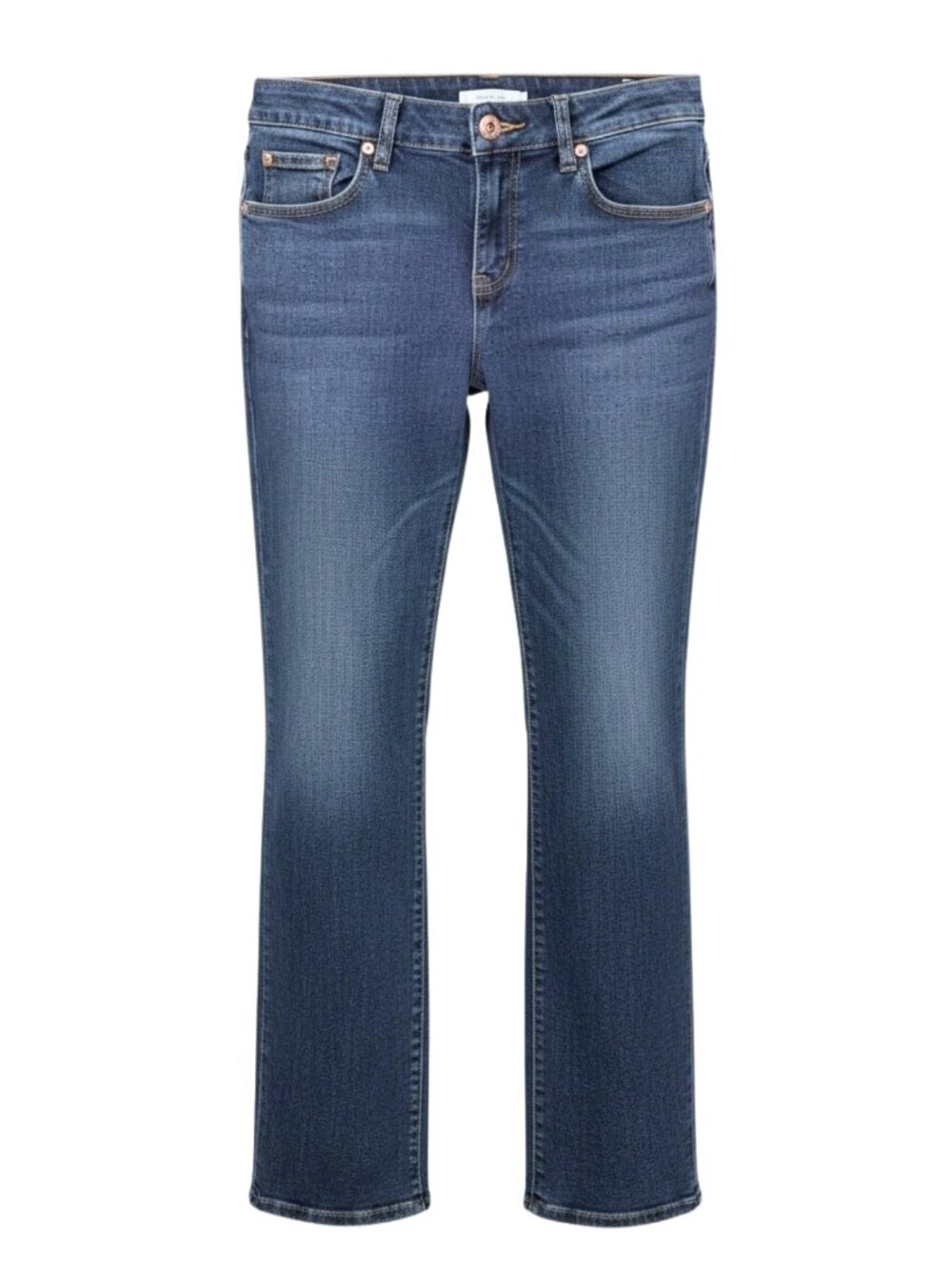 Cache 8 Y2K Low Rise Boot Cut Embellished Bedazzled Jeweled Dark Wash Blue Jeans